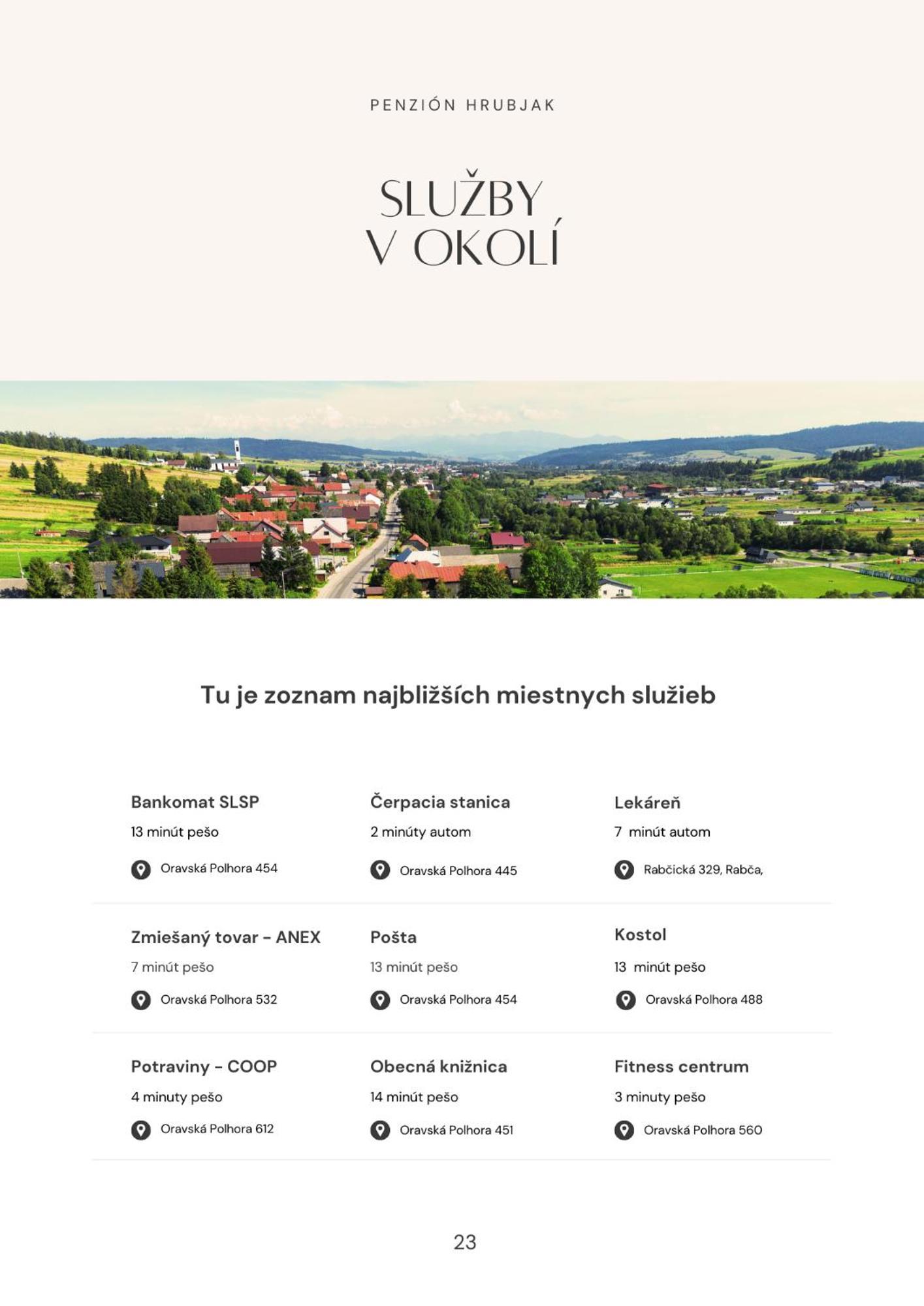 Penzion Hrubjak Oravská Polhora Eksteriør billede